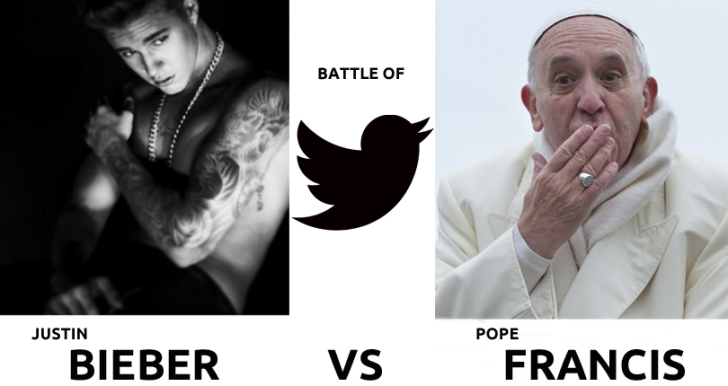 Pope Francis vs Justin Bieber